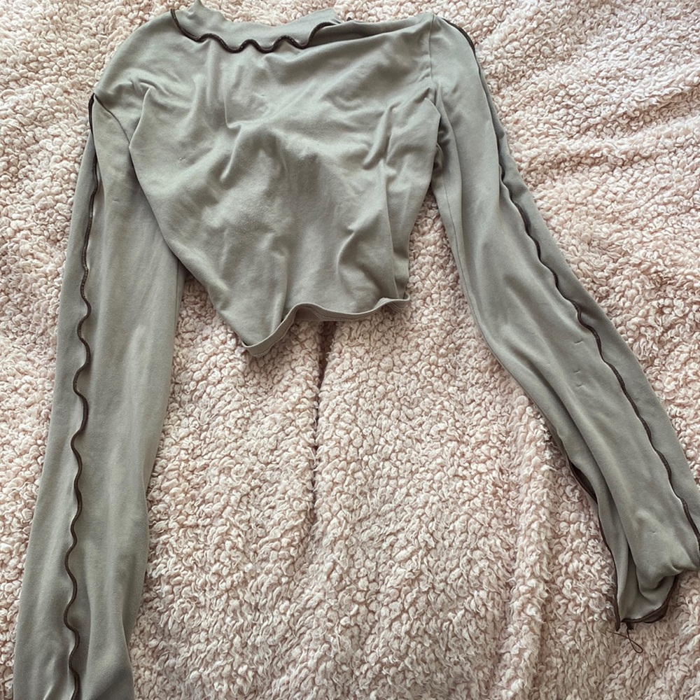 Brown crop top